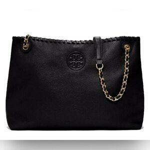 Tory Burch Designer Marion East West Slouchy Tote Purse Handbag